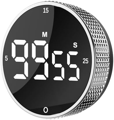 Upgrade Digital Kitchen Timer - Magnetic Countdown Countup Visual...