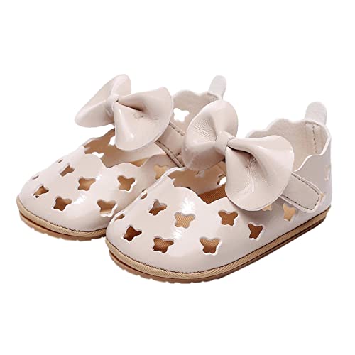 2025 Infant Baby Girls Walking Shoes Hollow Out Bowknot Closed Toe Sandals Summer Single Shoes Trendy
