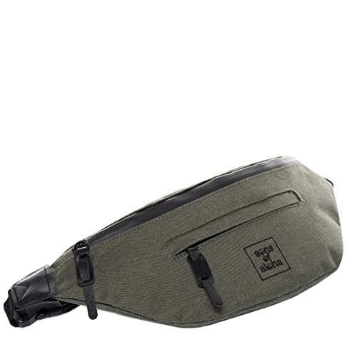XL Hip-Bag Kane wasserabweisend - große Bauchtasche aus recyceltem Meeresplastik - Hüfttasche für Festival, Alltag oder Reisen - Bum Bag Crossbody grün-Olive Cover