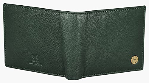 Image of WildHorn Green Leather Wallet I Minimalist Mens Wallet, Green New Nappa