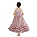 Girls Ruffles Maxi Dress Pink Color Halter Lace Fly Sleeve Cotton Party Dress Skirts (Pink, 8T)