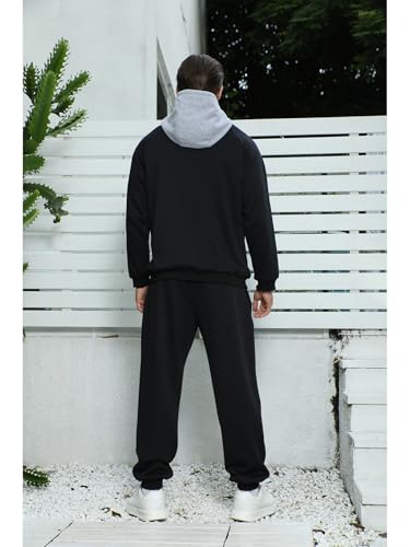 Sweatsuits for Men 2 Piece with Zipper Pockets Full Zip Hoodie Tracksuit Sets Jogging Sports Casual Sweat Suits3