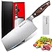 Messe mit günstig Kaufen-MOSFiATA Hackmesser Kochmesser Klassik Chinesches Küchenmesser 20cm Hackbeil Messer Kochmesser aus Deutsch Hochgekohlter Edelstahl mit Ergonomischem Griff für Küche und Restaurant