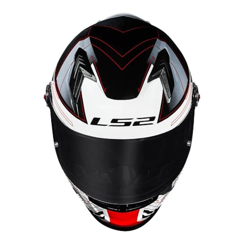 Capacete Ls2 FF358 Classic S Digital Preto com Branco 58/M