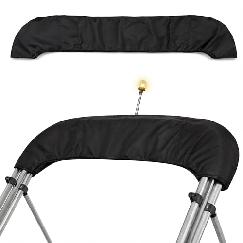 Oversize Bimini Top Storage Boot Cover fits Boat Bimini top 103/8.5 Wide.Replacement Boot Cover for Bulky Extra-Large tubing Bimini Tops for Boats. Durable Weatherproof Black Pontoon Boat Cover