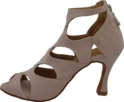 Chaussures de danse latine pour femme avec talon stable et semelle souple