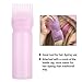 ZJchao Root Comb Applicator Bottle, 160ml Hair Dye Bottle with Graduated Scale Professional Brush Applicator Comb Hairdressing Coloring Styling Tool Root Application Cup (Pink)