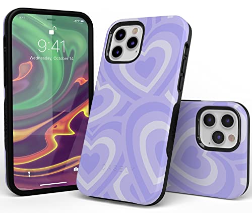 Casely Iphone 12/12 Pro Case | Compatible With Magsafe | Love Song | Lavender Heart Case #TOP4