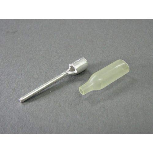 ニチフ 銅線用 裸圧着端子 棒形 (TC形) 絶縁キャップ付 50個 TC 5.5-15-ST-C