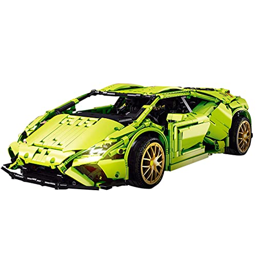 BANDRA Technik Auto kompatibel mit Lego 2285 Stück Super Rennauto Sportwagen Baustein Modell für Lamborghini – Bild 3