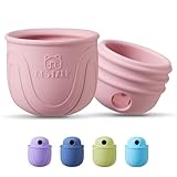 Bestalk Interactive Dog Toy, 2-in-1 Long-Lasting Treat Dispenser Dog Puzzle Feeder Toys, Stuffable Enrichment Freeze Lick Bowl for Boredom, Reduces Anxiety Silicone Fetch Catch Chew Toy