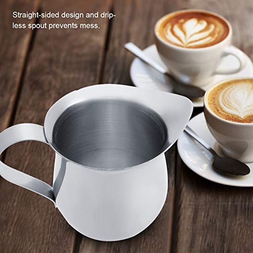 Milk Coffee Maker Stainless Steel Milk Frothing Pitcher Cappuccino Pitcher Pouring Jug Espresso Cup Creamer Cup For Latte Art 150ML