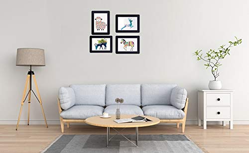 Bilderrahmen,4er Set10x15cm Bilderrahmen-Set Fotorahmen aus Holz Plexiglas, Hoch- & Querformat, Fotorahmen Wand… – Bild 8