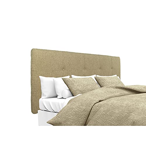 Mjl Furniture Designs Ali Collection Olivia Series Upholstered, Tufted And Padded California King Size Headboard Contemporary Styled Bedroom Décor, California King Size, Doe/Tan #TOP5