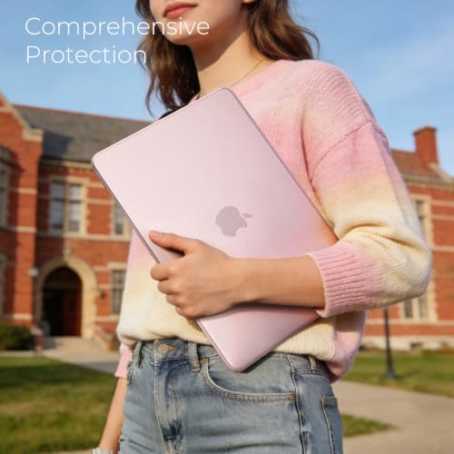 Image of EooCoo for MacBook Neo Case 13 inch 2026, 100% Match Color, Blush Clear