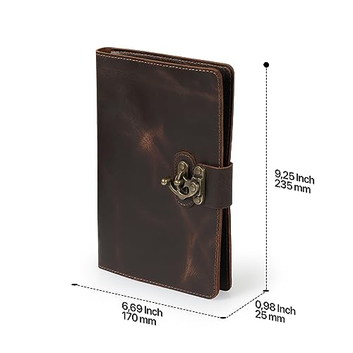 LONDO Porta Documenti in Vera Pelle con Blocco