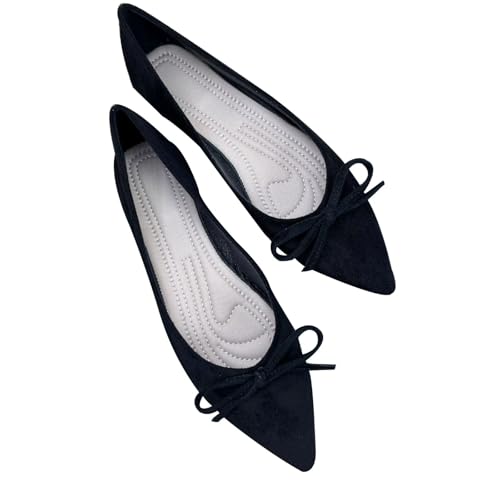 JiangWei Shu Women's Ballet Flats Casual Comfortable Flats for Walking Driving Office Shoes