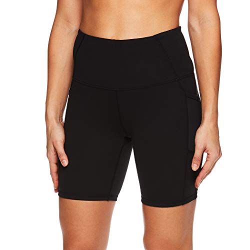 Gaiam Women's Yoga Short - High Rise Performance Spandex Compression Workout & Training