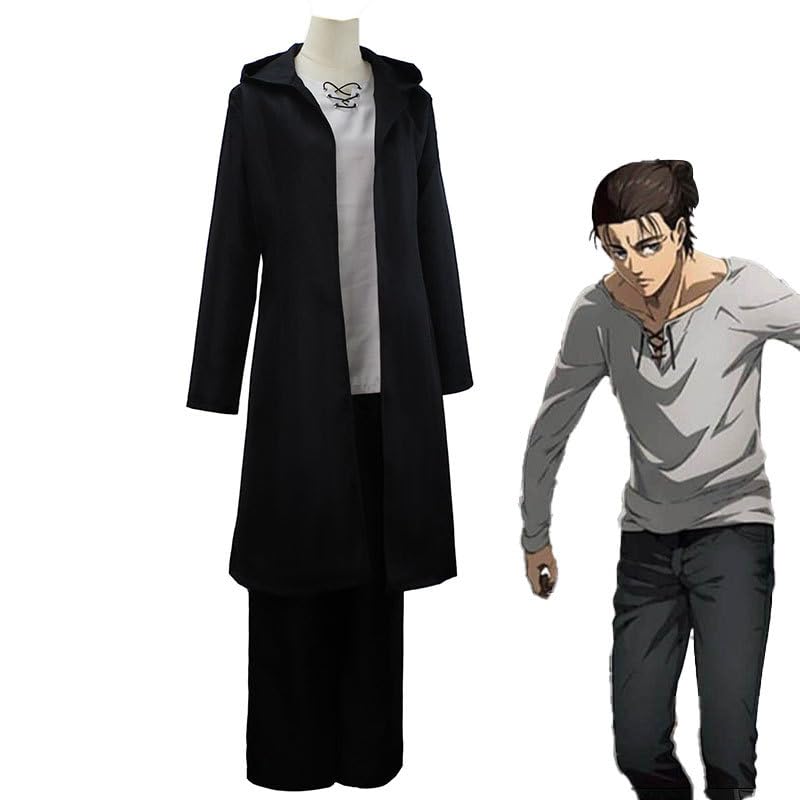 進撃の巨人 エレン コスプレ衣装 Mサイズ ウィッグ付き Amazon.co.jp: NABEN 進撃の巨人 コスプレ エレン・イェーガー