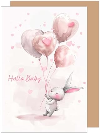 Lot 13 Cartes De Vœux Naissance Vintage – Avec Enveloppes – Thème Bébé