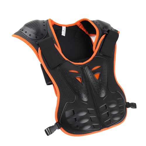 Protezione per la schiena e il torace dei bambini, pattinaggio, gilet riflettente, giacche regolabili, EVA + PE ad alta densità, resistente agli urti, per equitazione, skateboard, (S)