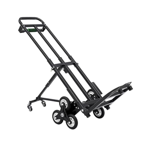 Carretilla escalera portátil con 6+2 ruedas y carga 460 lbs miniatura 1