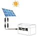ZHOFONET 10AWG Solar Panel Cable Connector Kit,Anderson Connector,Anderson Adapter Power Pole Port,Male and Female Solar Extension Cable Connector Kits for Portable Solar Generator Power Station(2Ft)