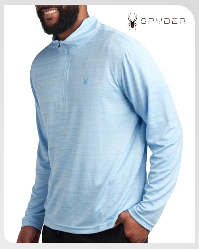 Spyder Mens Quarter Zip Pullover Sweatshirt - Moisture Wicking Shirts for Men - 1/4 Zip Pullover Mens Golf Sweaters for Men3