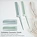 2 Pack Hair Parting Combs, Hair Styling Beauty Tools, Rat Tail Combs, Foldable Comb for Travel, Stylist (Blue,Green)