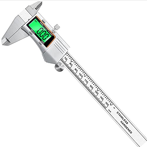 LOPIXUO Vernier caliper All Metal Stainless Steel Caliper 0-100mm/150mm/200mm/300mm Digital Caliper electronic vernier caliper micrometer gauge Measure,0,100mm