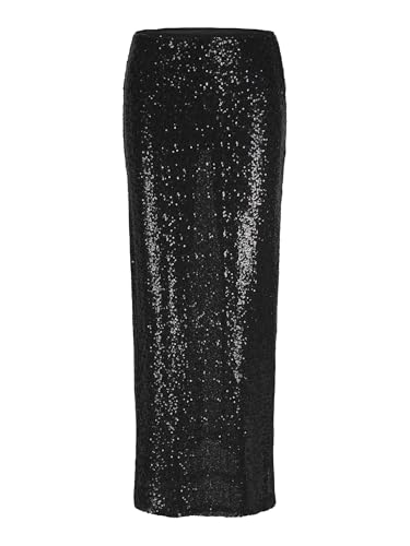 Jupe à sequins Jack & Jones Jxmia Noir, une coupe féminine aux finitions impeccables