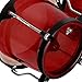 EastRock Bongo Drums 6” and 7” Set for Adults Beginners Professionals Transparent Cavity and Metal Bongos Drum Percussion Instruments with Tuning Wrench (Red 6”+7” Bongos)