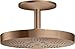Produktbild hansgrohe AXOR One Duschkopf 280 2 Strahlarten mit Deckenanschluss, 48494310, Farbe: Brushed Red Gold