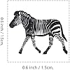Zebra Rubber Stamp, 3/5 Inch Small Mini Stamp for Scrapbooking Card Making Planner