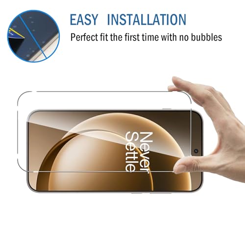 Natbok 2+2 Pack for OnePlus 15 Screen Protector with Camera Lens Protector, Full Coverage 9H Tempered Glass Film,HD Clear Scratch Resistant,Bubble-Free for One Plus 15 Screen Protector glass by Natbok - Image 8