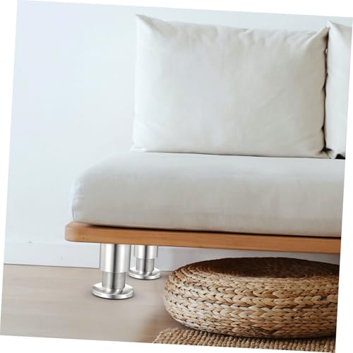 Patas de muebles ajustables para facilitar la limpieza bajo el sofá 7