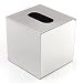 Doitb Square Stainless Steel Tissue Box Holder Cover Pumping Paper Case Dispenser Desk Organizer for Bathroom Home Office Hotel