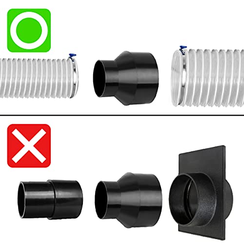 Powertec 70136 4-Inch Hose To 2-1/2 Inch Hose Cone Reducer #TOP2