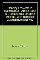 Reading Problems in Mathematics Grade 4 Book D (Reproducible Blackline Masters) With Teacher's Guide and Answer Key 0845464256 Book Cover