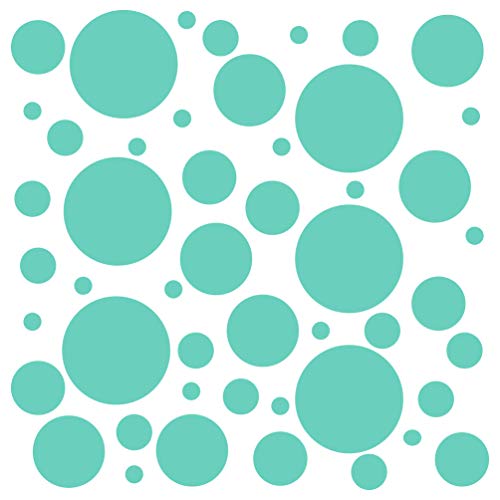 Set of 300 (Mint Green) Vinyl Wall Decals - Assorted