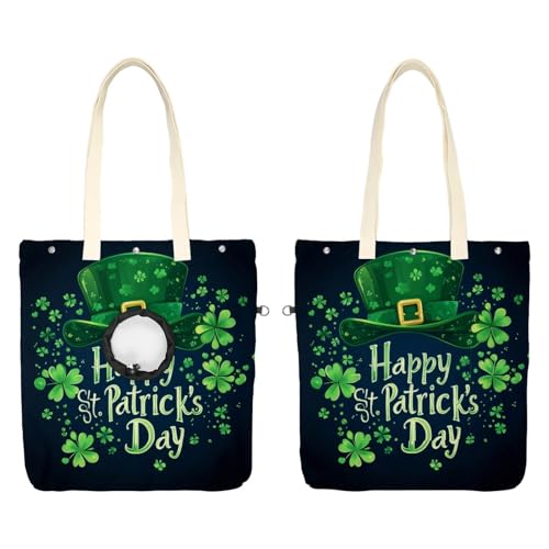 Pet Canvas Shoulder Bag Soft-Sided,Dog Purse Carrier for Small Dogs and Cats, Portable Pet Handbag with Adjustable Hole, Pet Washable Travel Tote Bag,Happy St. Parikh's 16.7''x15.8''