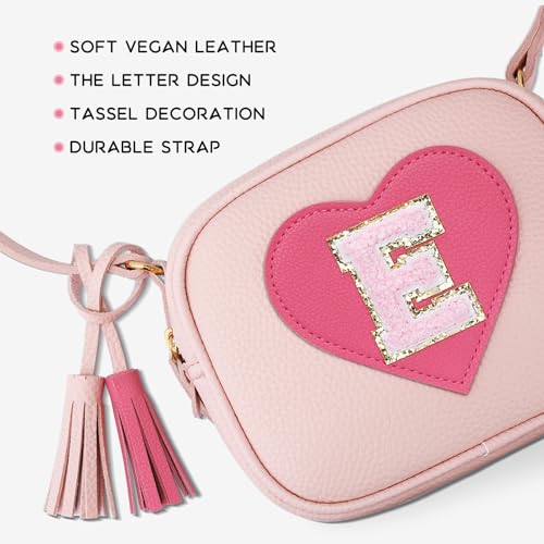 Image of KKXIU Birthday Gifts for Girls Initial Toddler Purse Cute Kids Crossbody Bag