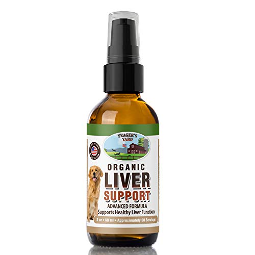 Yeager's Yard Organic Advanced Milk Thistle for Dogs, Liver Support and Detox, Made