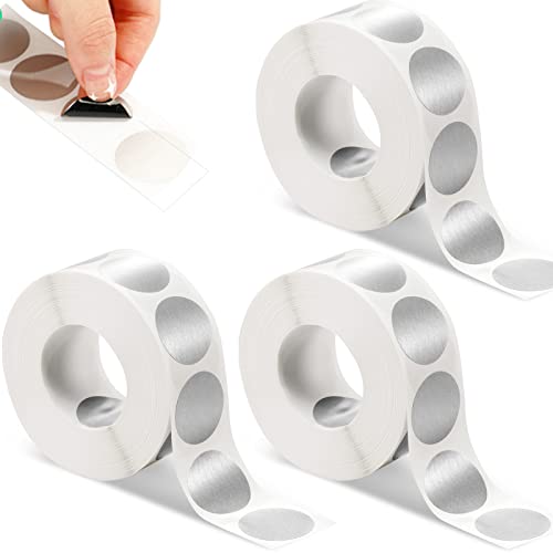 Stickers ronds à gratter de 2,5 cm Leinuosen pour masquer du texte sur invitations de fête