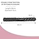 Doppeldildo für frauen 38cm ⌀4cm Diloschwanz für frauen Long Dildo weich Dildo für männer Doppeldilos Sexspielzeug solo Diloschwanz für männer dick lang D45M (Schwarz)