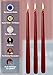 12 Pack Tall Taper Candles - 14 Inch Burgundy Dripless, Unscented Dinner Candle - Paraffin Wax with Cotton Wicks - 12 Hour Burn Time