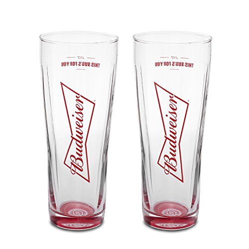 Budweiser Signature Beer Glass, 2-Pack, 20oz