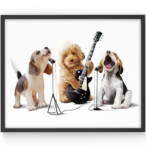Funny Dog Wall Art - Unframed - 8x10
