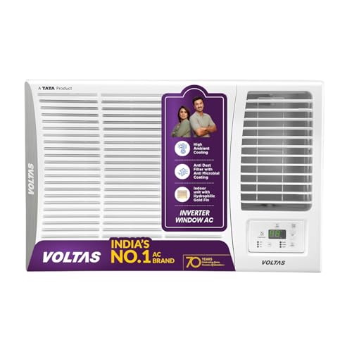 Voltas 1.5 ton 5 Star Inverter Window AC (Copper, 2-in-1 Cooling ...