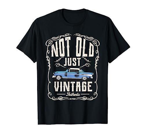 Not Old Just Vintage - Classic Muscle Car Garage T-Shirt